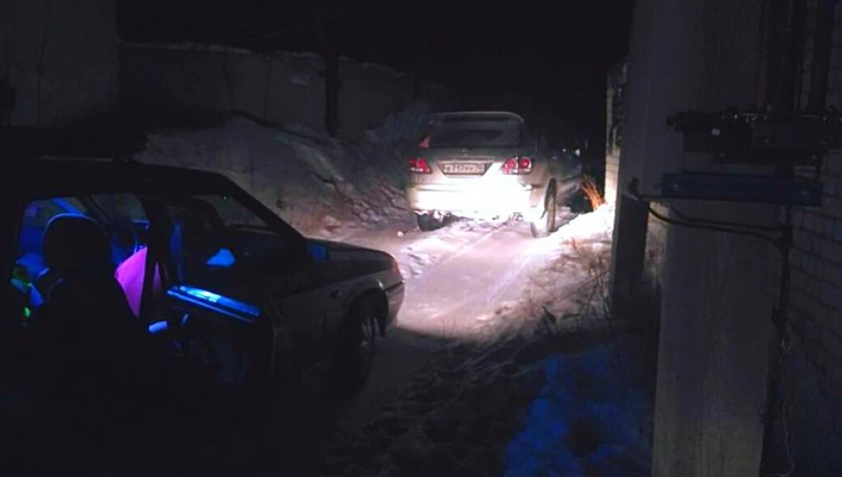 Задержание водителя "Лексуса" в Барнауле.