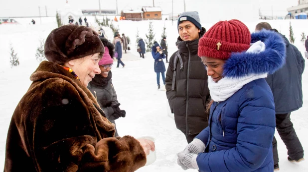 Иностранные студенты в Барнауле.