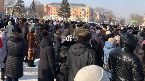 Митинг в Рубцовске 17 февраля 2018 года