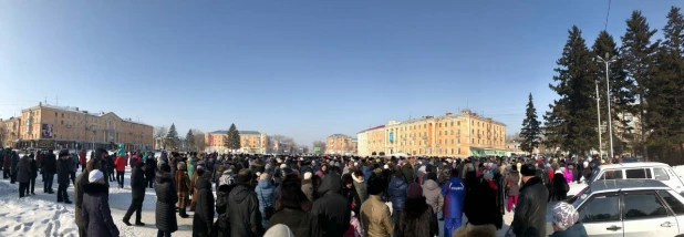 Митинг в Рубцовске 17 февраля 2018 года