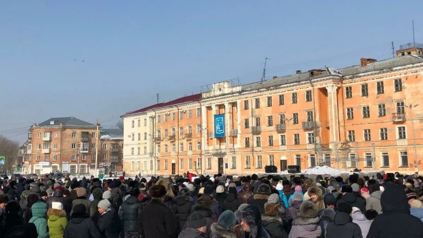 Митинг в Рубцовске 17 февраля 2018 года