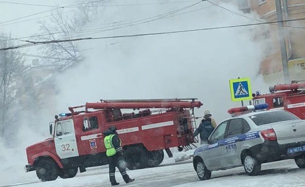 В Рубцовске сгорела машина.