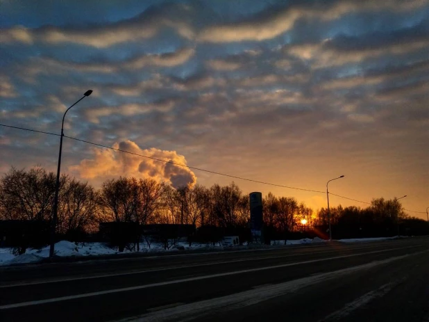 Небо в Барнауле.