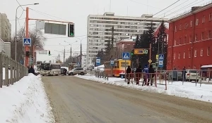ДТП в Барнауле с участием автобуса.