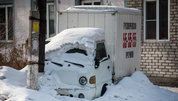 Последний день зимы в Барнауле.