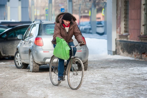 Последний день зимы в Барнауле.