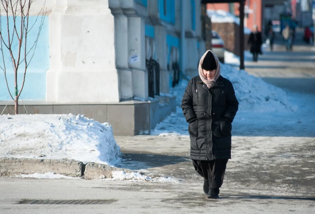 Последний день зимы в Барнауле.