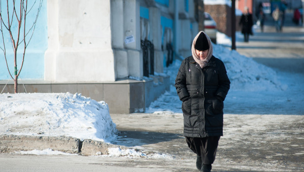 Последний день зимы в Барнауле.