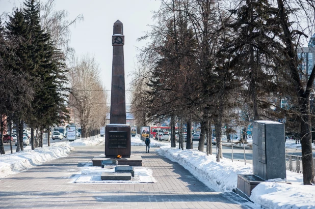 Последний день зимы в Барнауле.