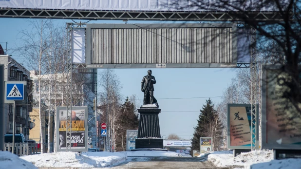 Последний день зимы в Барнауле.