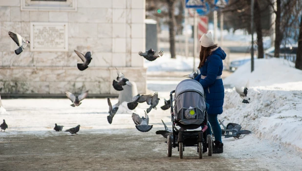 Последний день зимы в Барнауле.