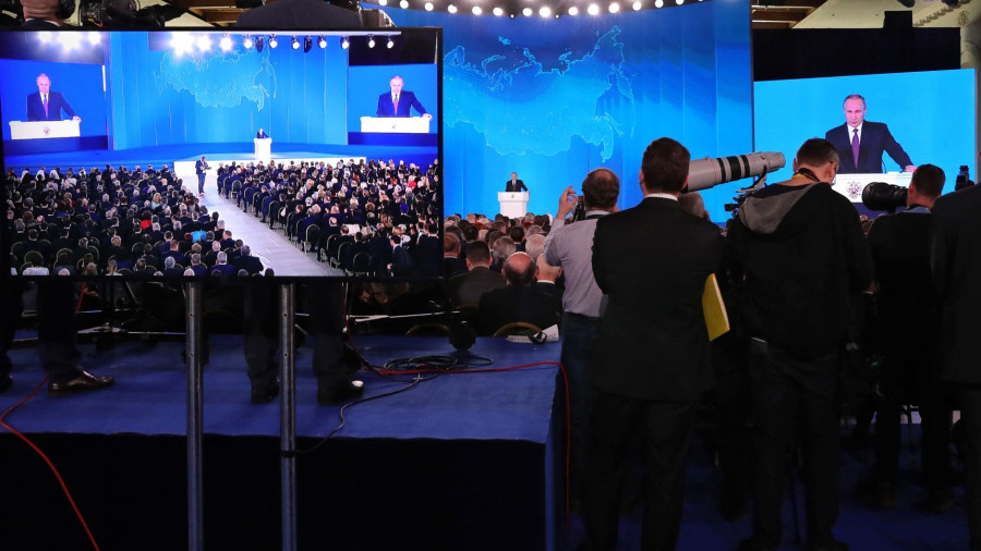 Путин огласил президентсткое послание Федеральному собранию. 1 марта 2018 года.