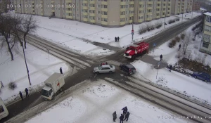 В Бийске произошла массовая авария. 5 марта 2018 года.
