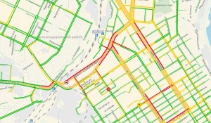 Пробки в Барнауле 7 марта.