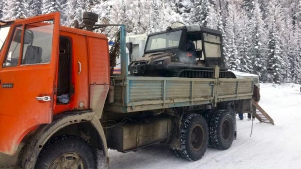 Расчистка дорог в Улаганском районе.