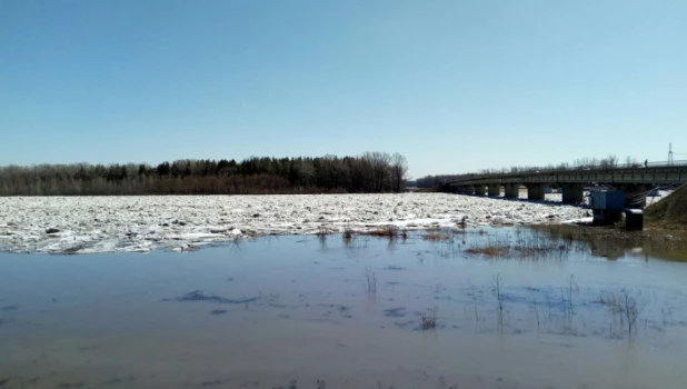 В Тальменском районе река подтапливает дома, взрывают лед.