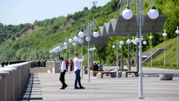 Набережная в Барнауле.