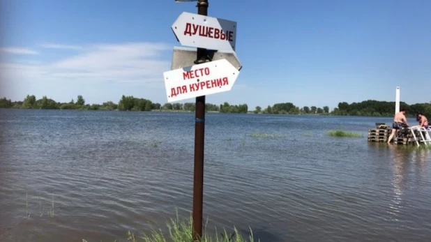 Барнаульский пляж "Водный мир".