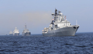 Главный военно-морской парад в День ВМФ-2018.