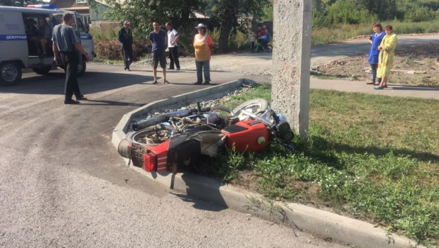 Мотоциклист погиб в ДТП в Бийске. 2 сентября 2018 год. 