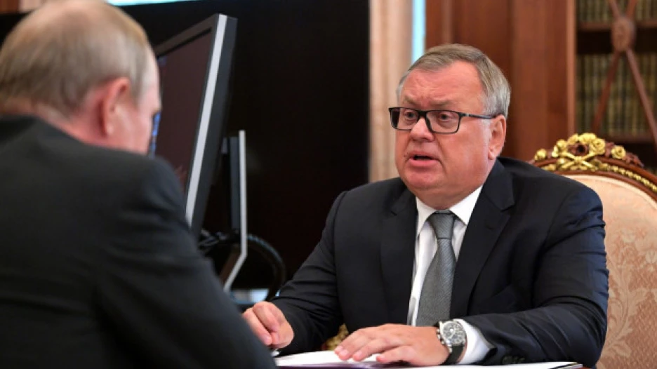 Глава ВТБ Андрей Костин у президента РФ.