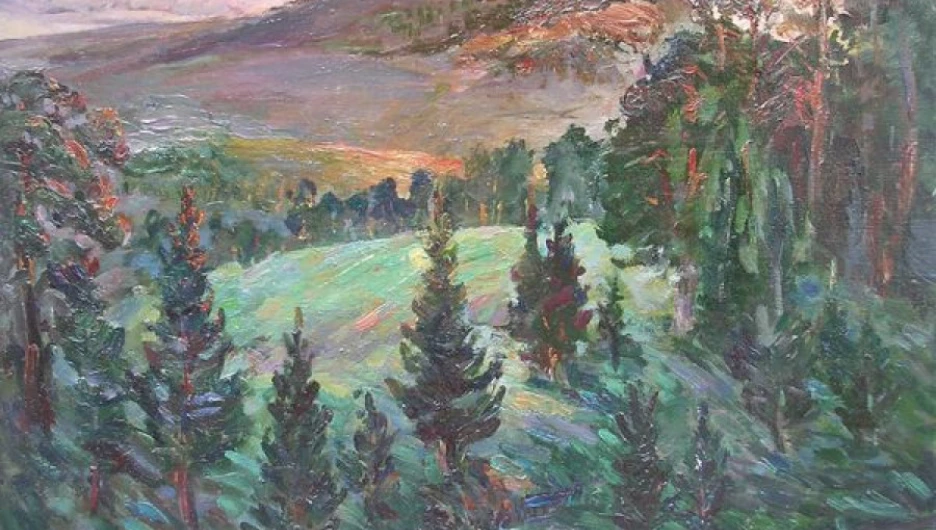 Тревожный закат над Синюхой. 2001. Х., м.