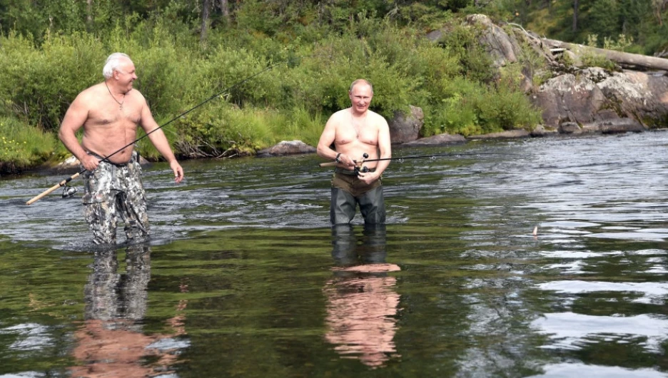 Виктор Зимин и президент РФ Владимир Путин.