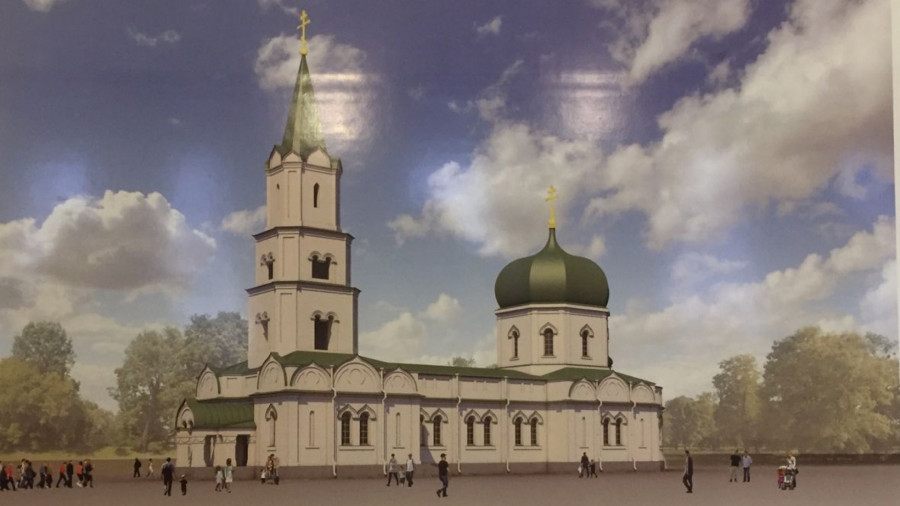 Эскизный проект Петропавловского собора.