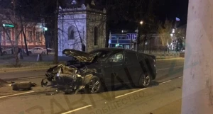 ДТП с BMW  X6 на проспекте Ленина. Барнаул, 15 октября 2018 года.