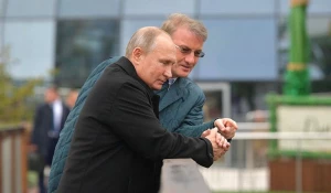 Владимир Путин и глава Сбербанка Герман Греф.