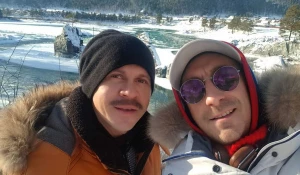 Павел Деревянко и Артём Ткаченко голодают на Алтае. Декабрь 2018 года.