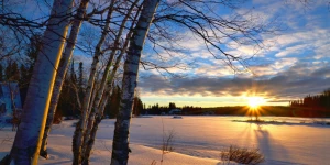 Зима. Солнце. Снег