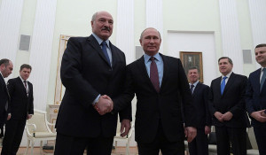 Встреча Владимира Путина и Александра Лукашенко в Кремле. 25 декабря 2018 года.