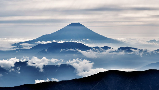 Япония. Вулкан Фудзияма (Фудзи).