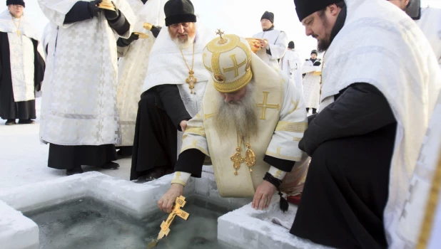19 декабря 2019 года в Барнауле. Крещение.