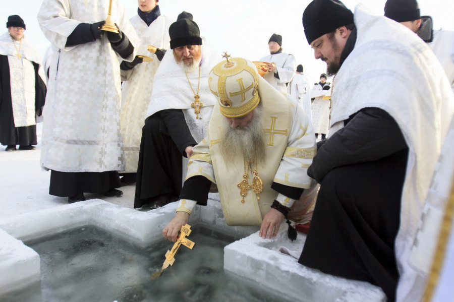 19 декабря 2019 года в Барнауле. Крещение.