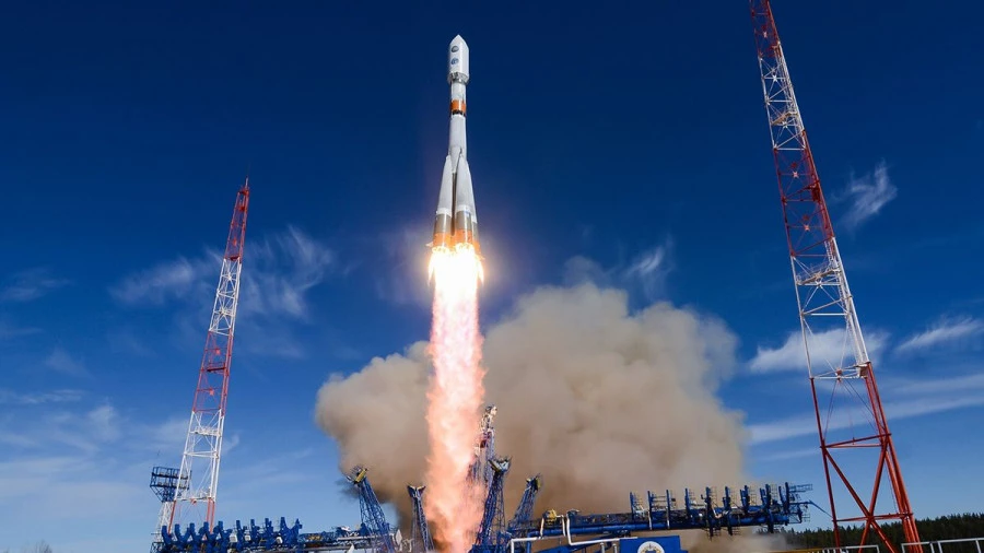Пуск ракеты-носителя «Союз-2».