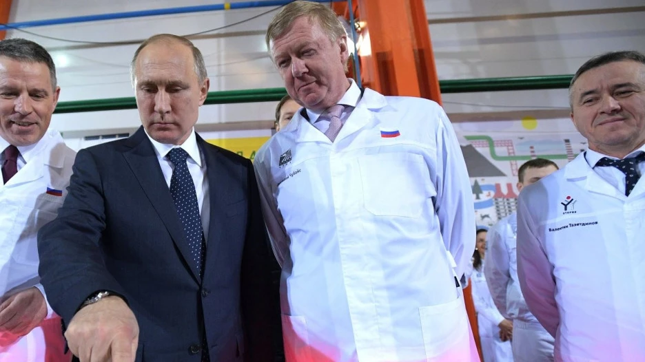 Владимир Путин и Анатолий Чубайс.