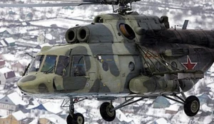 Военный вертолет Ми-8.