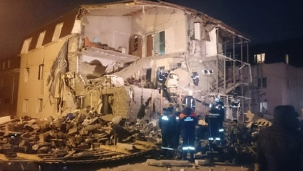 Взорвавшийся дом в Красноярске.