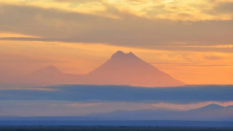 Вулкан Шивелуч, Камчатка. 