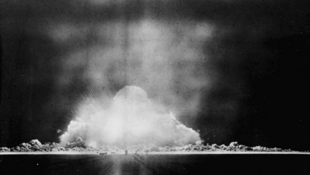Вид на эпицентр взрыва. 29 августа 1949. Ядерные испытания