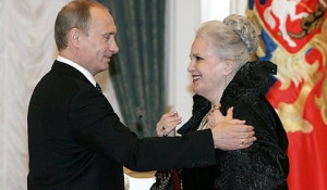 Владимир Путин и Элина Быстрицкая, 2008 год.