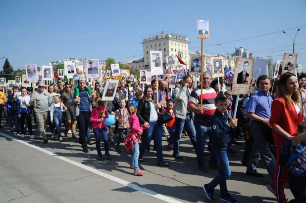 "Бессмертный полк" в Барнауле. 2019 год.