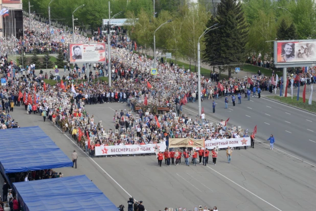 "Бессмертный полк" в Барнауле. 2019 год.