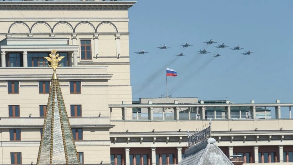 Авиация на Параде Победы в Москве, 2014 год.