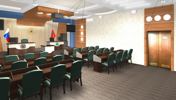 Новый зал в мэрии Бийска.