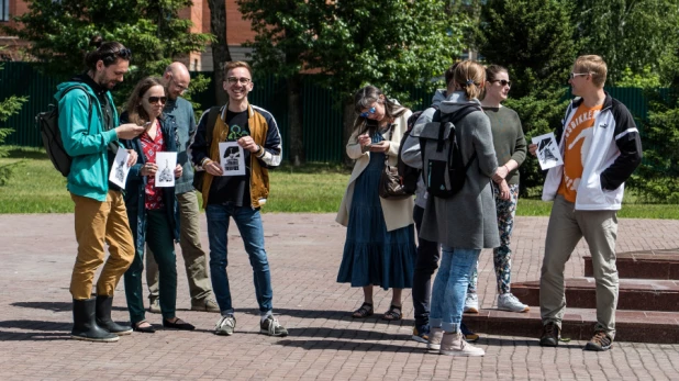 Митинг в защиту исторических памятников Барнаула.