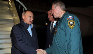 Владимир Путин прибыл в Иркутскую область.