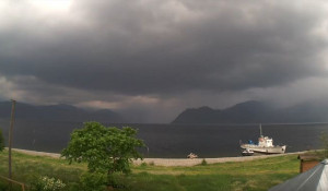 Буря над Телецким озером.